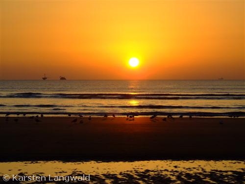 Abends am Strand der DoÃ±ana